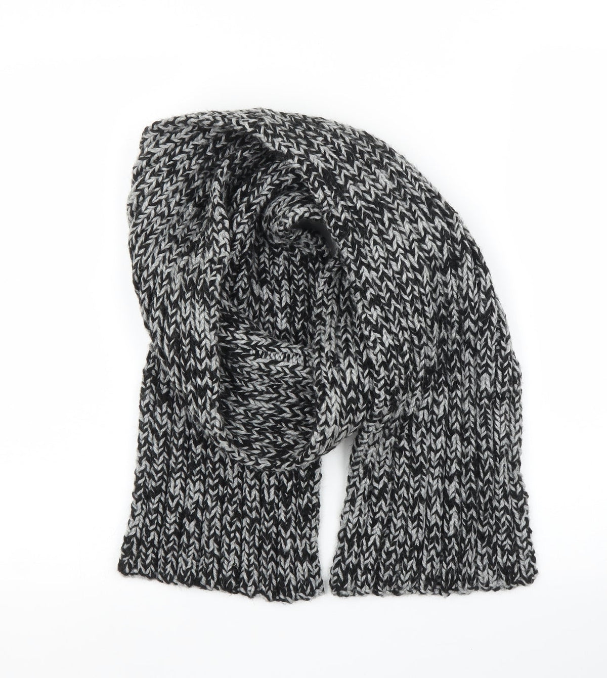 Preworn Unisex Grey Scarf One Size - Handmade