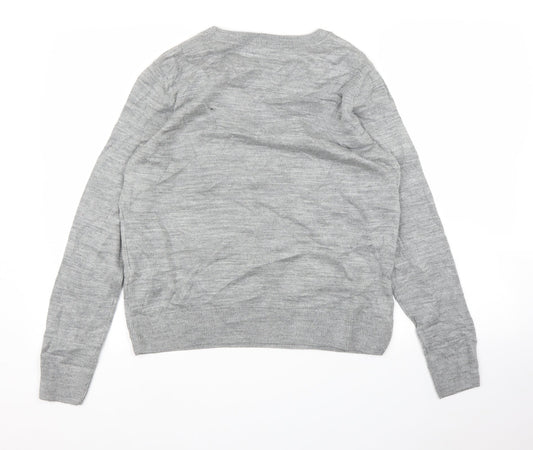 Womens UK Size M M&S Grey Pullover Jumper