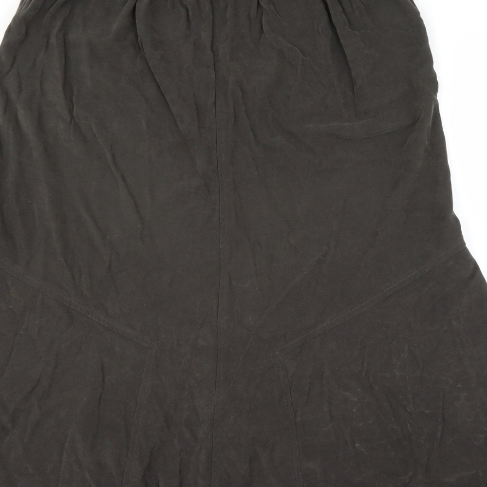 Damart Womens Grey Trumpet Skirt Size 14