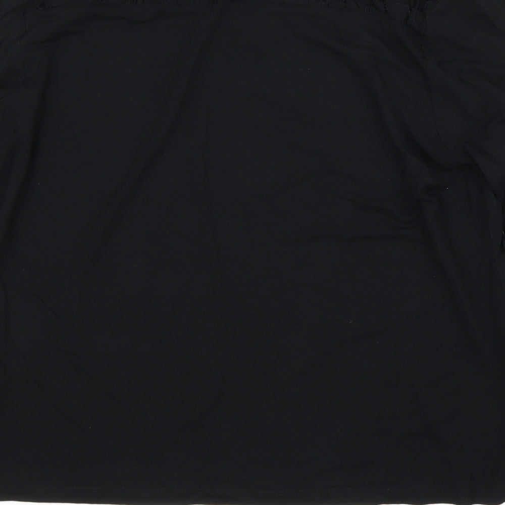 Womens UK Size 16 M&S Black Basic Blouse