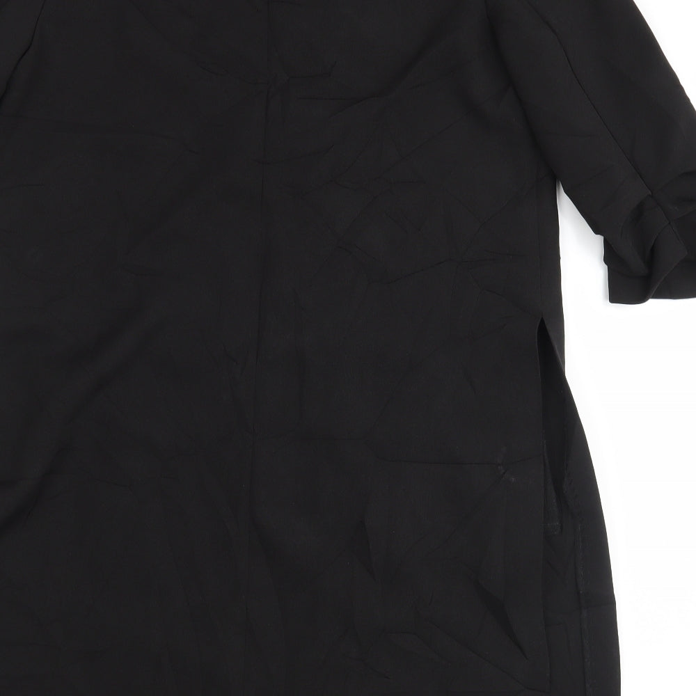 Brand and care label for Atmosphere women’s black jacket blazer, size UK 10