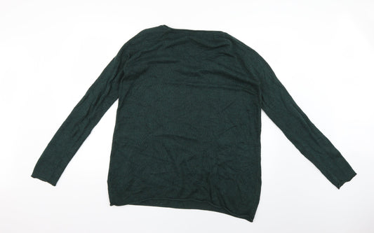 Womens UK Size S H&M Green Pullover Jumper
