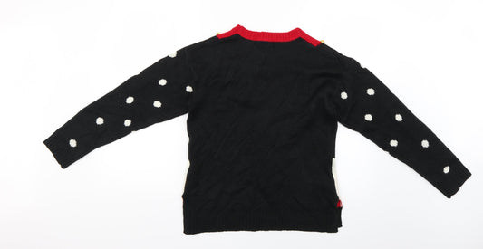 FOREVER 21 Womens Multicoloured Geometric Pullover Jumper Size S