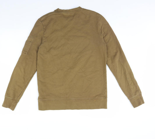 H&M Mens Green Pullover Jumper Size S