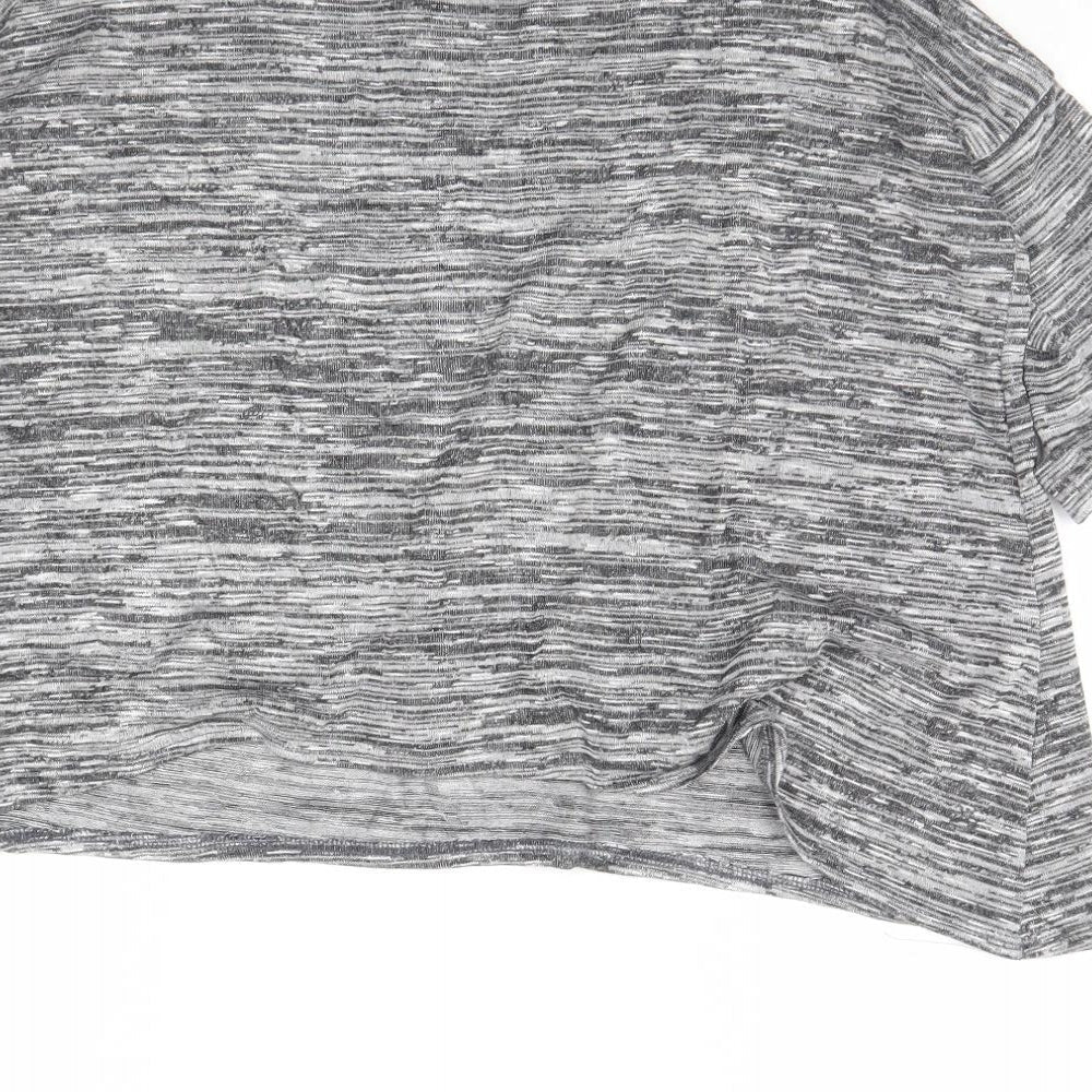 Womens UK Size 10 Blooming Marvellous Grey Cropped T-Shirt