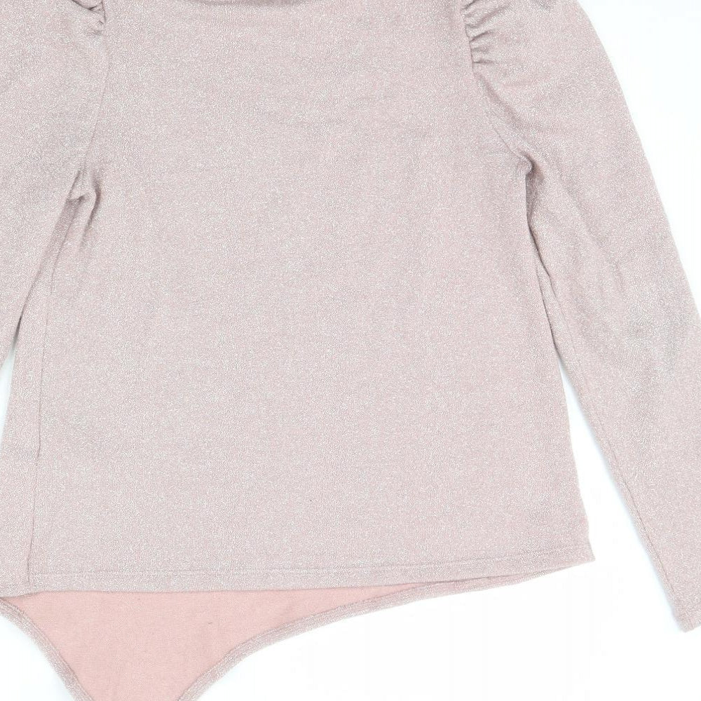 Brand and care label for I Love girls’ wear girls pink jumper, size 12, years - amour