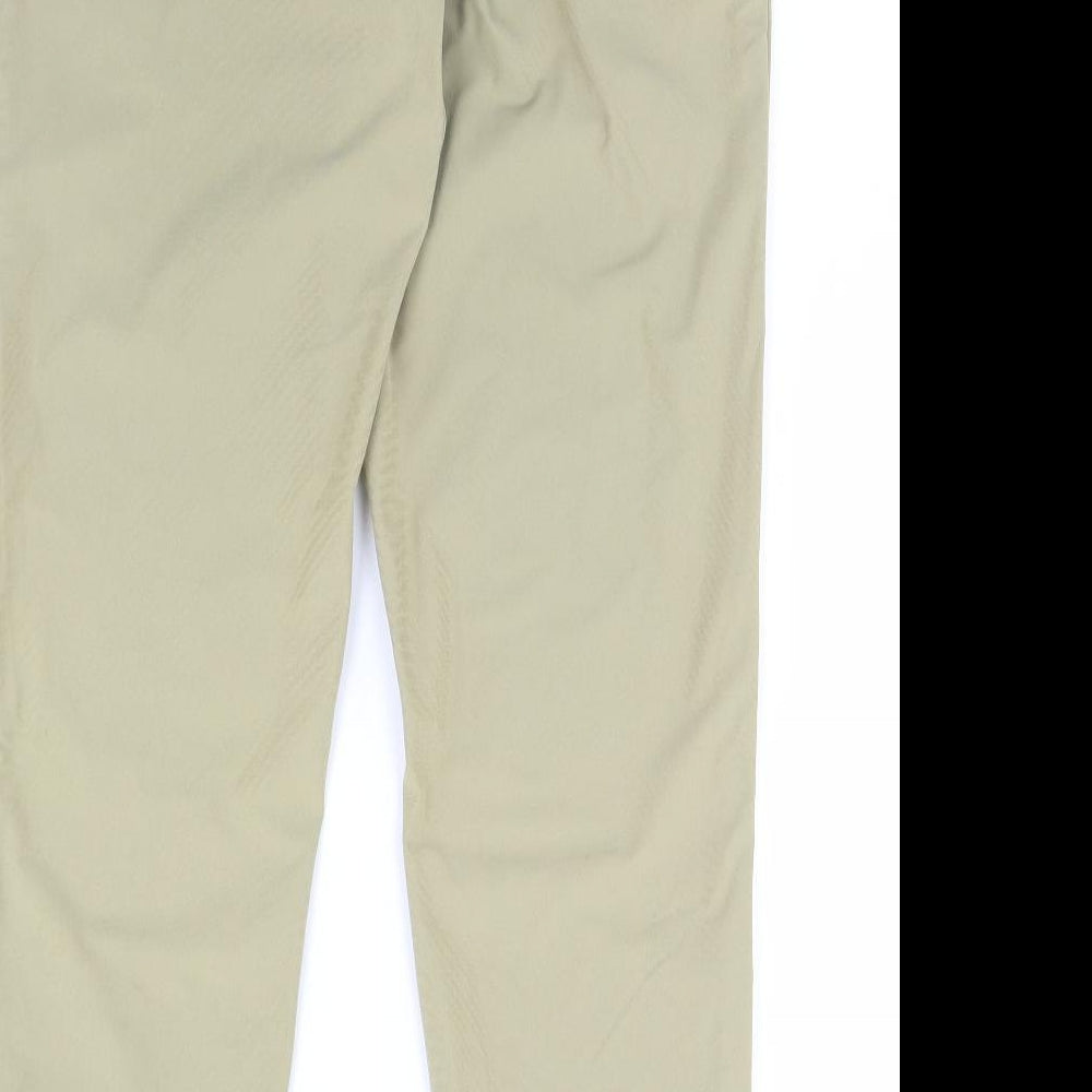 Womens UK Size 34 in Preworn Regular Fit Green Trousers