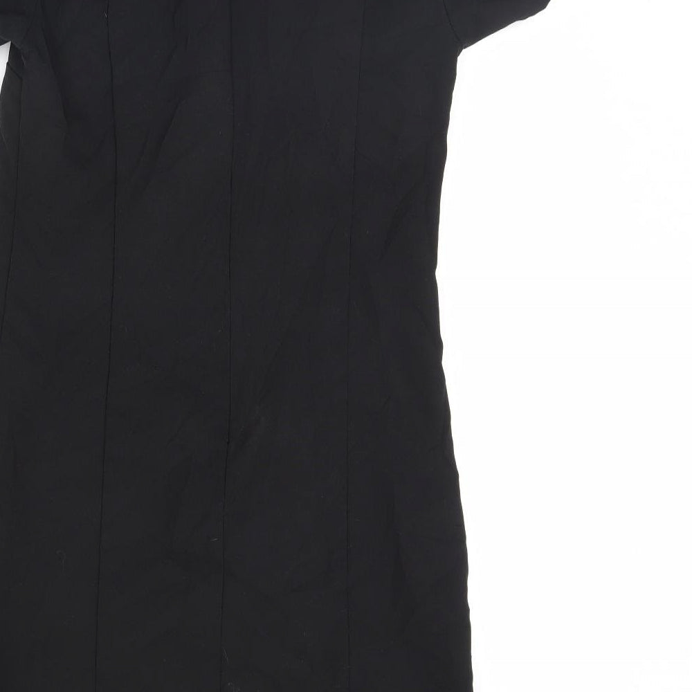 Simon Jersey Womens Black Pencil Dress Size 8
