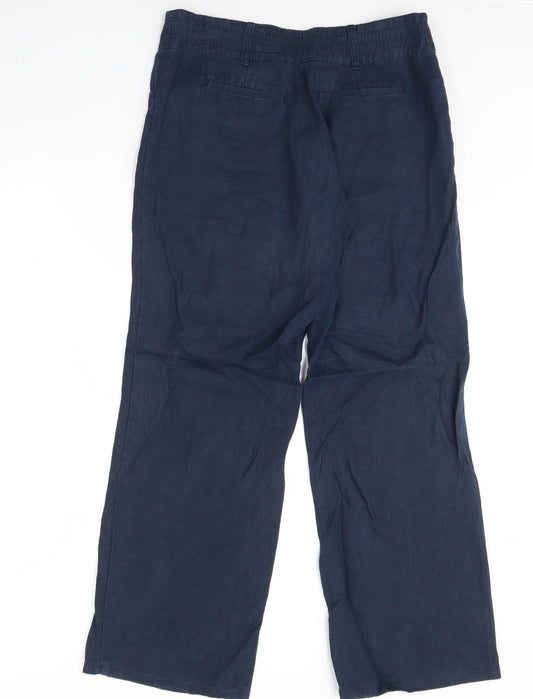 Annuci Womens Blue Trousers Size 36 in L30 in
