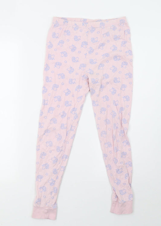 George Girls Pink Polka Dot Pyjama Set Size 10-11 Years