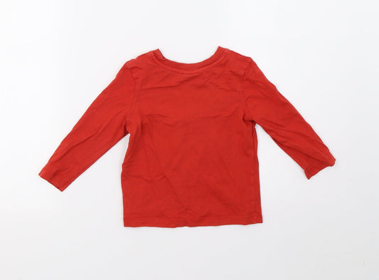 George Boys Red Pyjama Top Size 24 Months