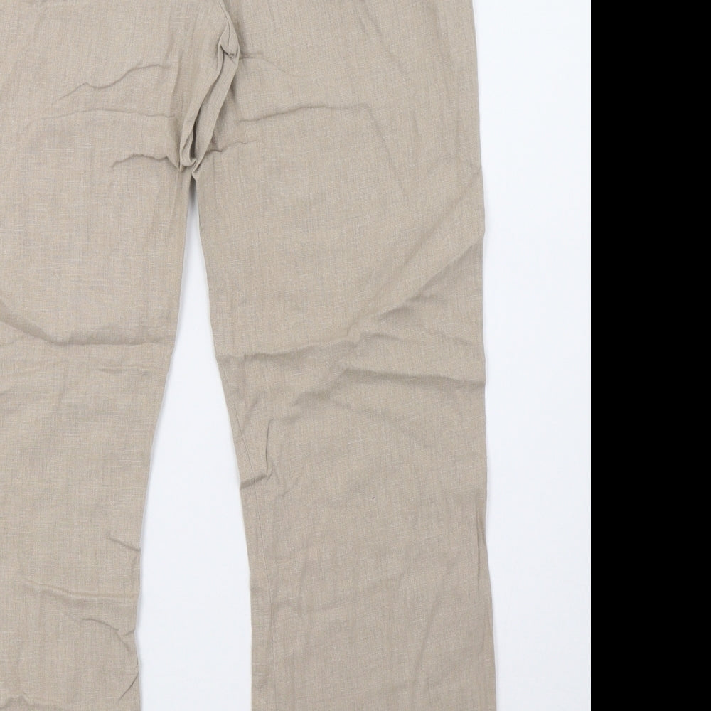 George Womens Beige Trousers Size 12 L29 in