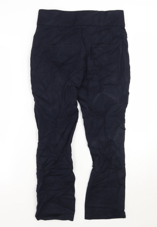 Womens UK Size 10 NEXT Regular Fit Blue Trousers