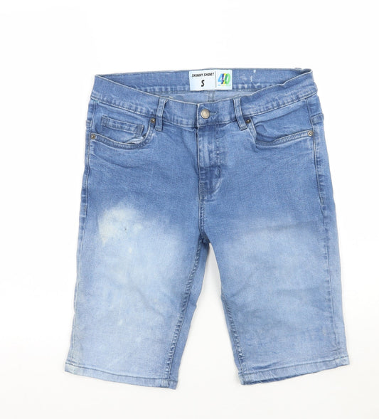 420 apparel Boys Blue Cropped Jeans Size S