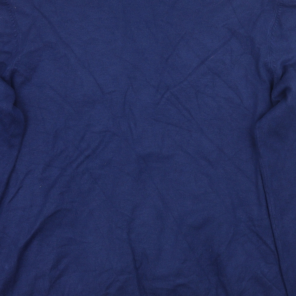 Avenue Womens Blue Cardigan Jumper Size L