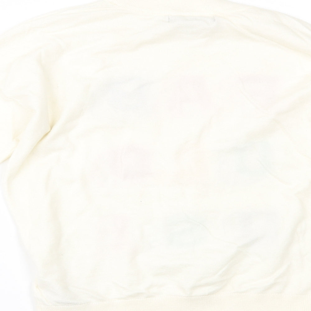 Womens UK Size S Marks and Spencer Ivory Pullover Jumper