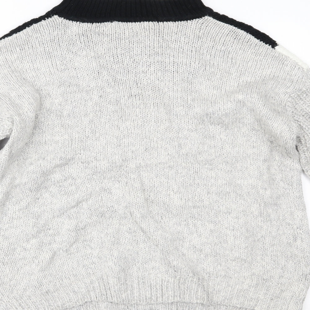 Womens UK Size S Papaya Multicoloured Pullover Jumper