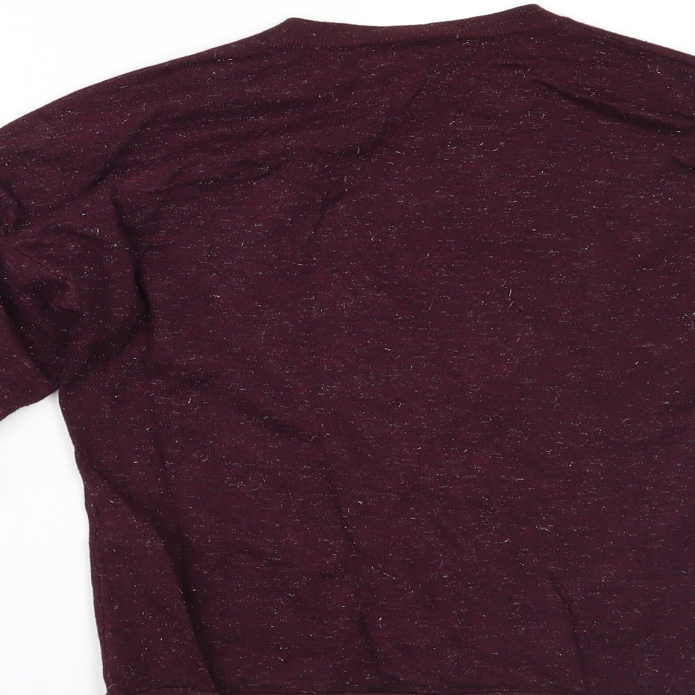 Womens UK Size 12 Warehouse Purple Basic Blouse