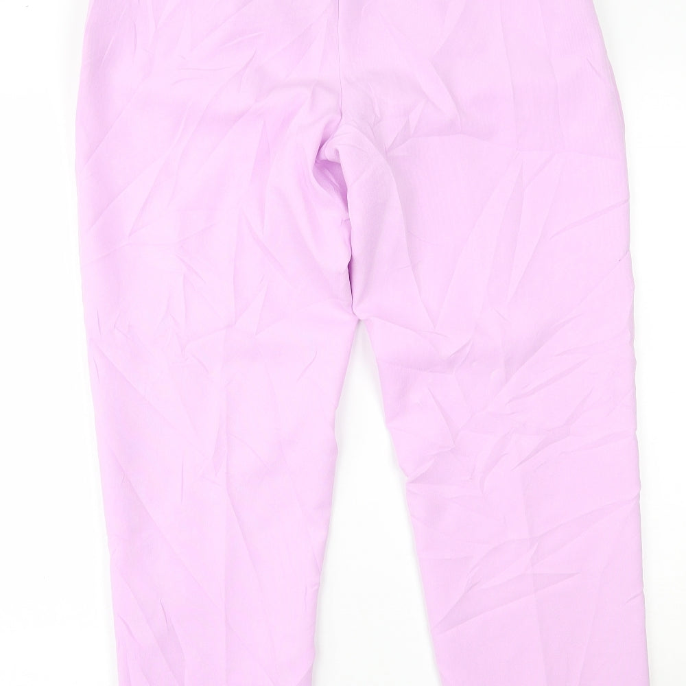 Womens UK Size 14 Damart Regular Fit Purple Trousers