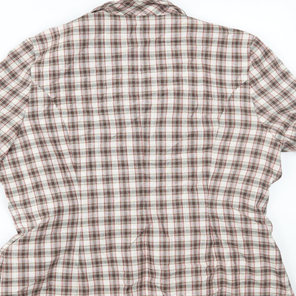 Womens UK Size 16 Debenhams Multicoloured Basic Button-Up