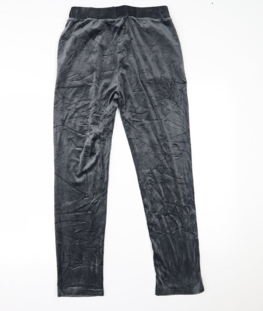 Womens UK Size L Preworn Regular Fit Sweatpants Blue Trousers