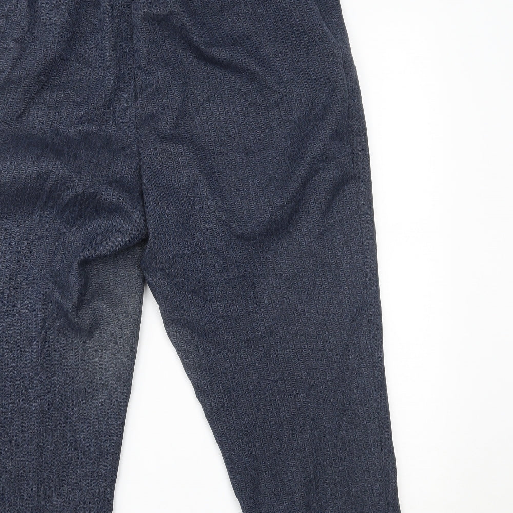 Womens UK Size 16 Julipa Regular Fit Blue Trousers