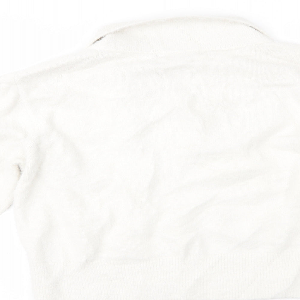 Womens UK Size S H&M White Pullover Jumper