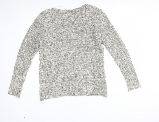 Womens UK Size L M&S Grey Pullover Jumper