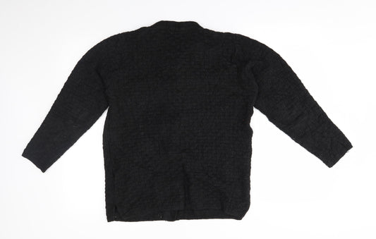 jeevika Womens Black Cardigan Jumper Size S