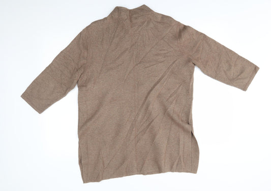 Womens UK Size 14 M&S Brown Pullover Jumper