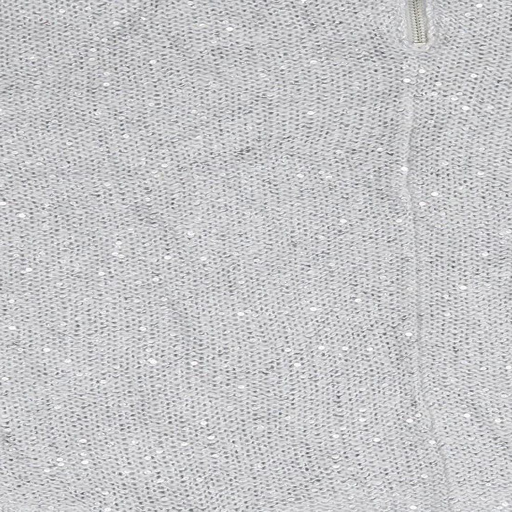 Womens UK Size 10 Warehouse Grey Pullover Jumper