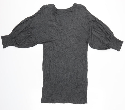 Womens UK Size 10 New Look Grey Pullover Jumper