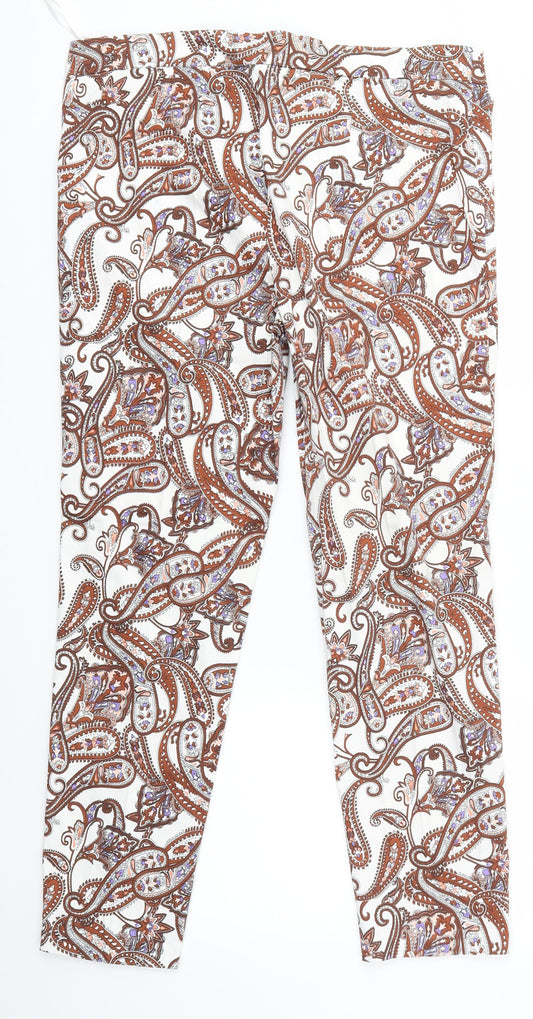 F&F Womens Multicoloured Trousers Size 12 L26 in