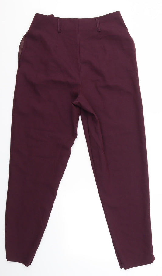 New Look Womens Purple Dress Pants Trousers Size 8 L26 in