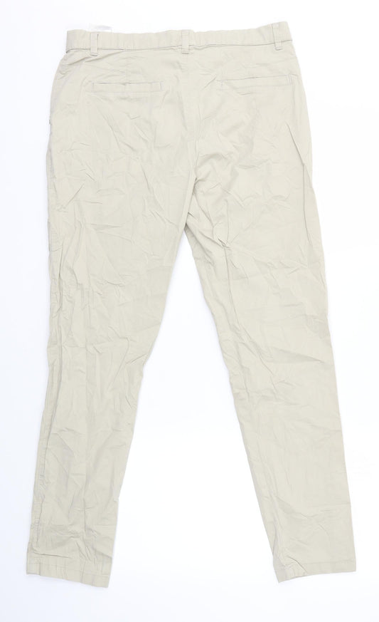 Womens UK Size 10 Clockhouse Regular Fit Beige Trousers