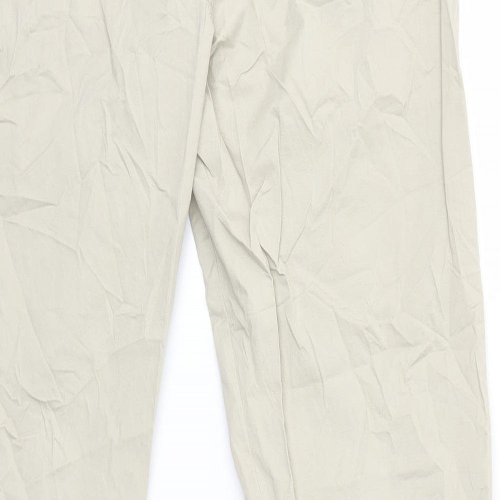 Womens UK Size 10 Clockhouse Regular Fit Beige Trousers