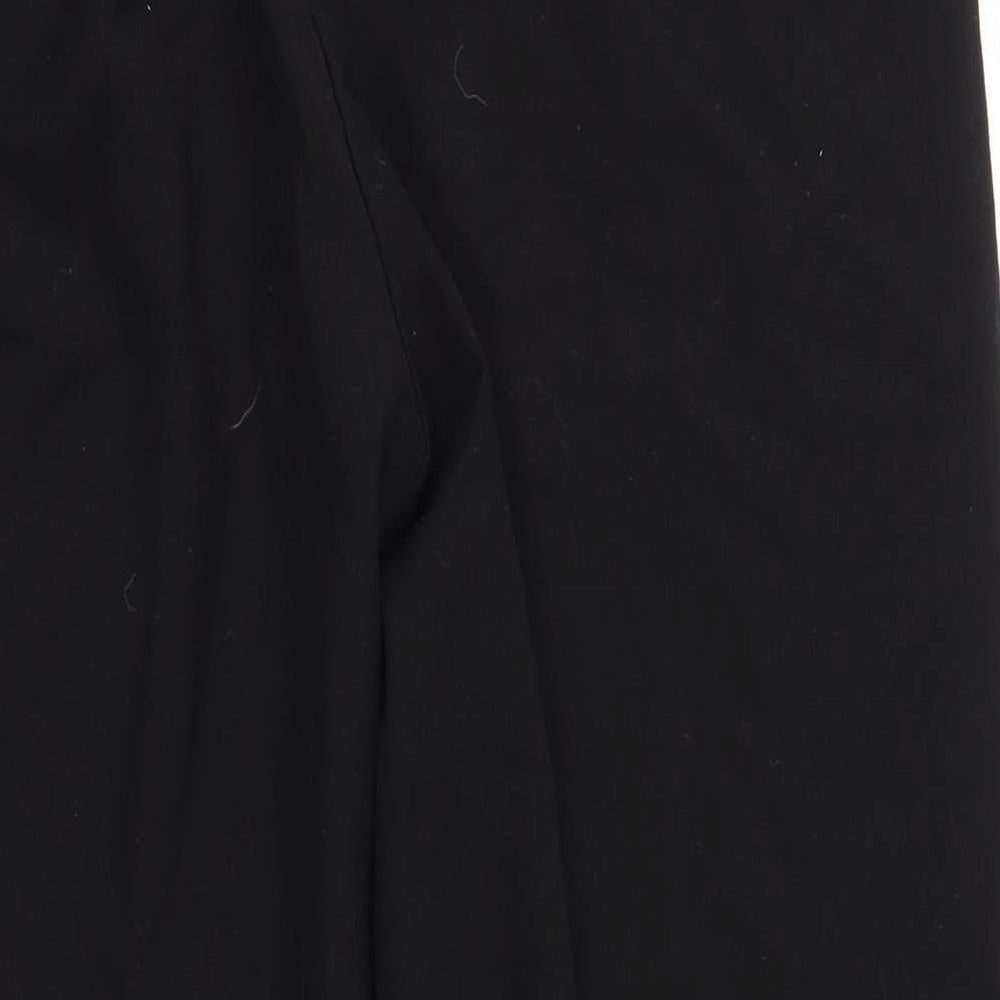 Womens UK Size 14 slimma Regular Fit Dress Pants Black Trousers