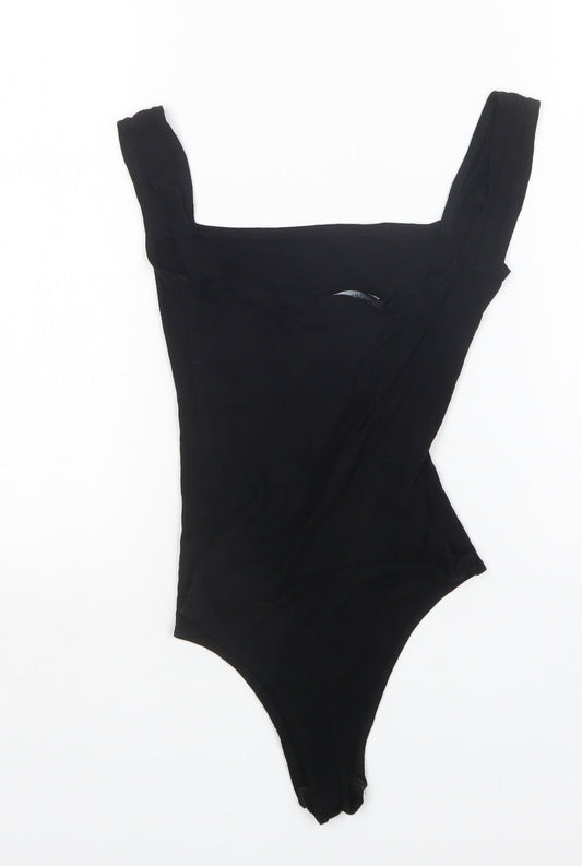 PRETTYLITTLETHING Womens Black Bodysuit One-Piece Size 6