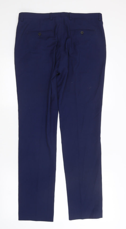 Burton Womens Blue Trousers Size 34 L31 in