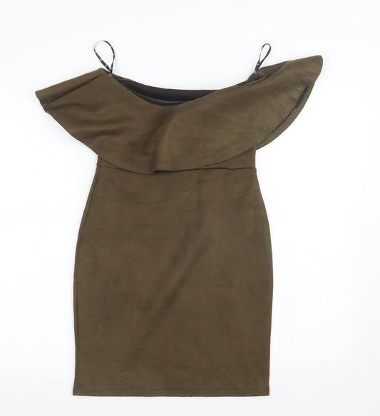 Missguided Womens Green Sheath Size 10