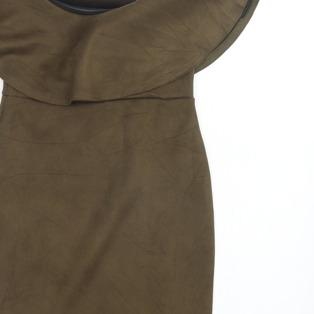 Missguided Womens Green Sheath Size 10