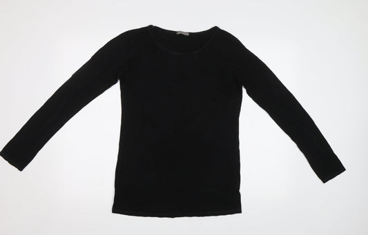 Obsession Womens Black Basic Polo Size M