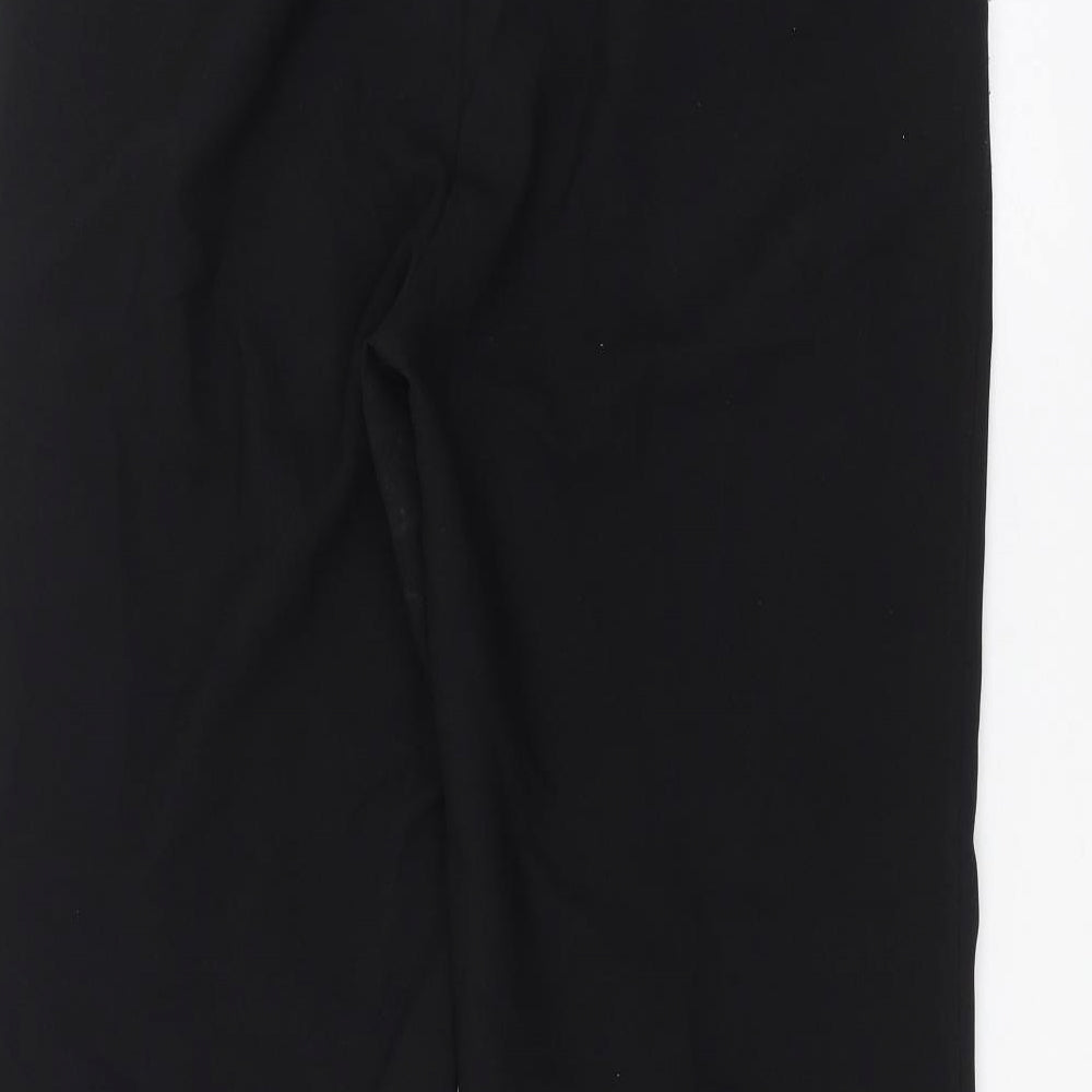 Peacocks Mens Black Trousers Size 16 L28 in