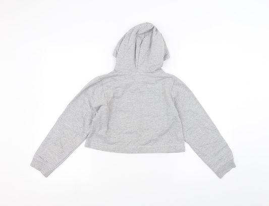 hullabaloo Girls Grey Pullover Hoodie Size 9-10 Years