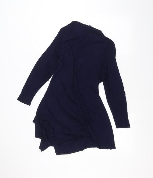 K & D Womens Blue Cardigan Jumper Size 16