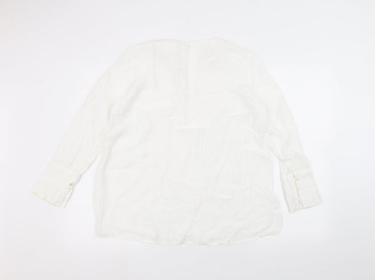 Womens UK Size M MNG White Pullover Jumper