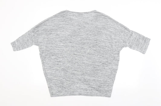 IZABEL Womens Grey Pullover Jumper Size 10