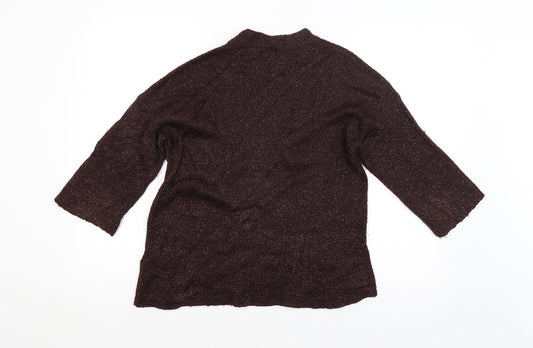 Womens UK Size 10 Warehouse Brown Pullover Jumper