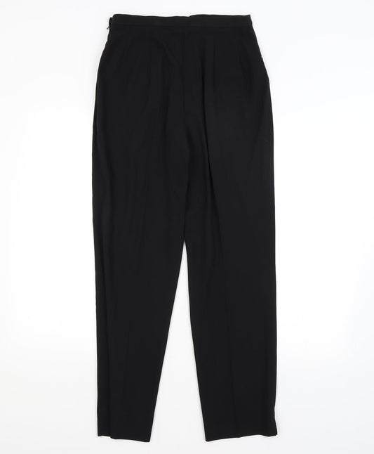 Womens UK Size 12 M&S Regular Fit Black Trousers