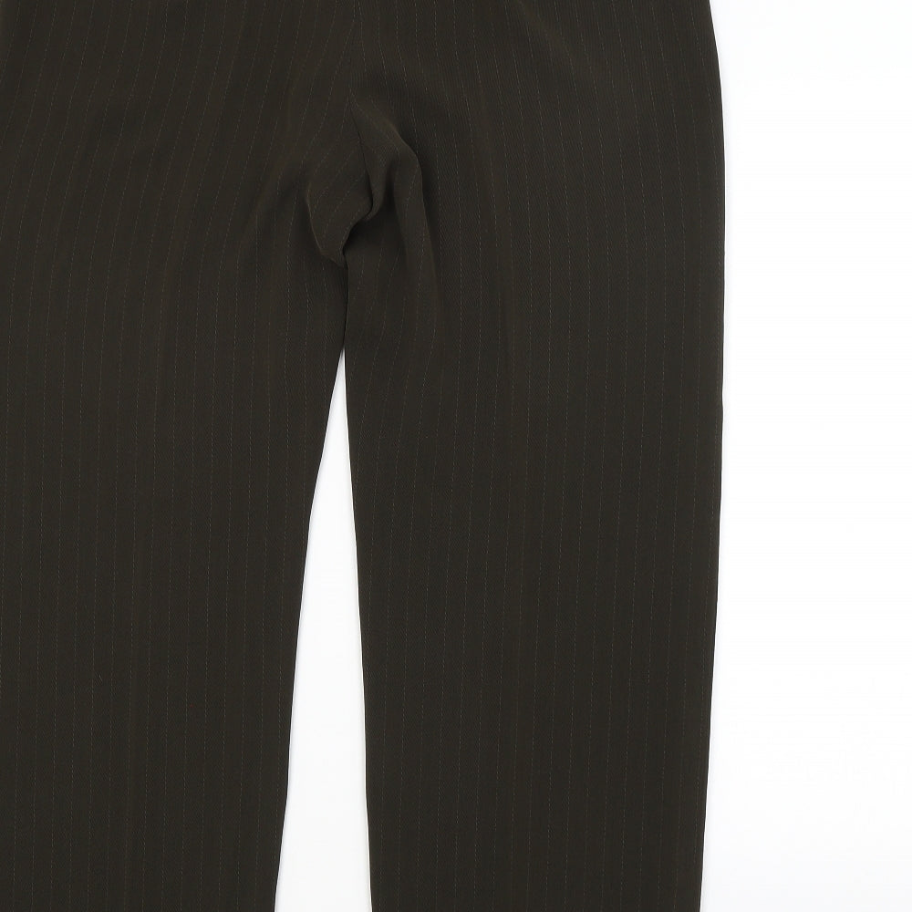 Womens UK Size 18 Debenhams Regular Fit Green Trousers